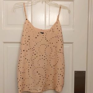 Ann Taylor Tank/Shell with Star Print M